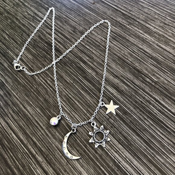 Sun & Moon Charm Necklace - Picture 3 of 5